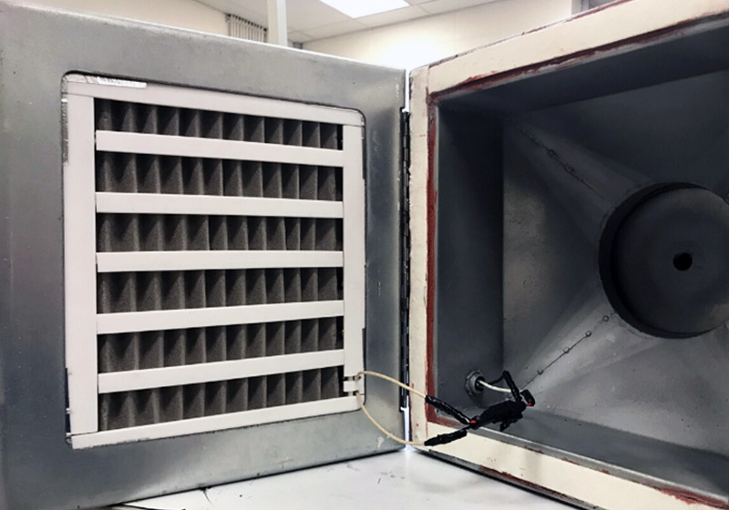 Protótipo do filtro de ar contra Covid - Foto: Universidade de Houston