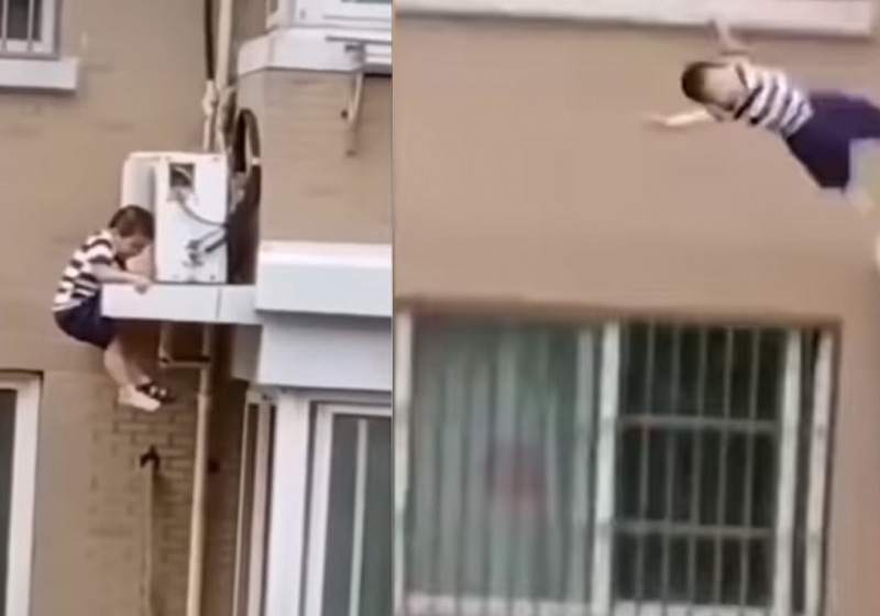 Criança cai do 4º andar - Fotos: reprodução / NYP