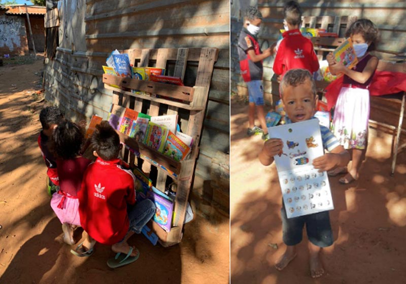 Crianças no Cantinho do Saber - Fotos: Bruno Nóbrega