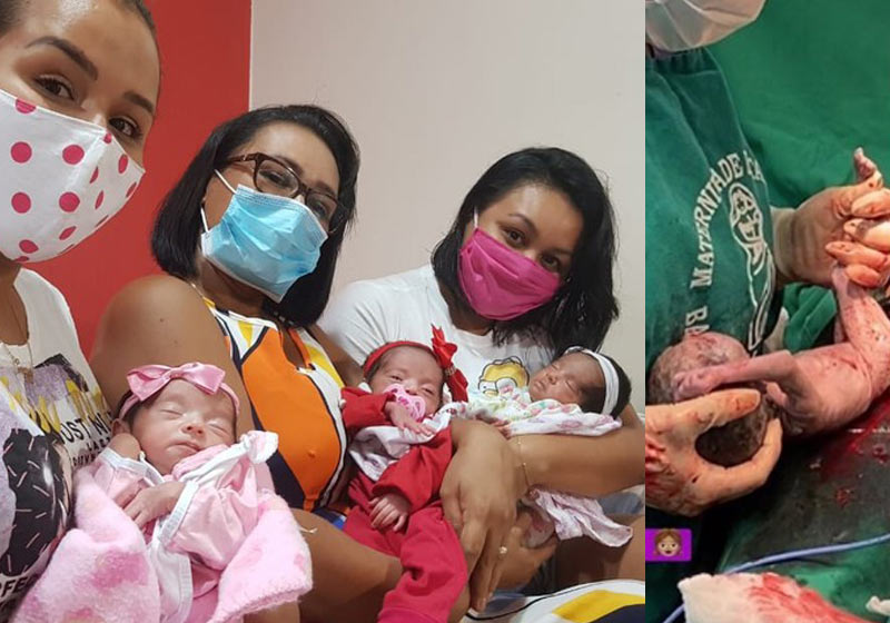 As quadrigêmeas - Fotos: arquivo pessoal