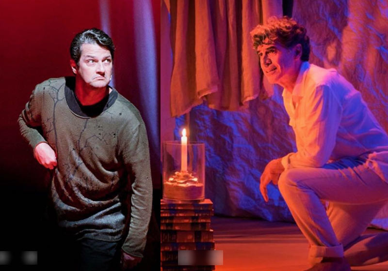 Marcelo Serrado e Paulo Betti em cena - Fotos: reprodução/ Teatro PetraGold