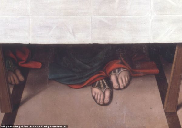 Detalhe dos pés de Jesus - Foto: reprodução Google/MRA
