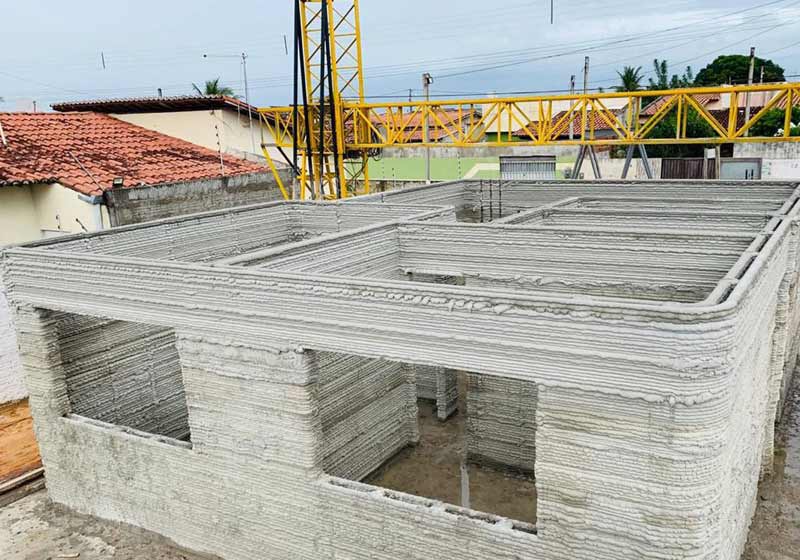 Casa impressa em 3D - Foto: arquivo pessoal / Juliana Martinelli