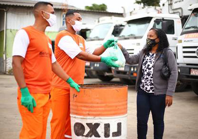 Cleinaldo, Aroldo e Luzinete - Foto: Rafael Barreto / Divulgação Prefeitura de Belford Roxo