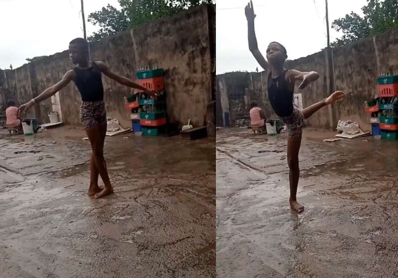 Anthony dançando descalço na chuva - Fotos: Instagram