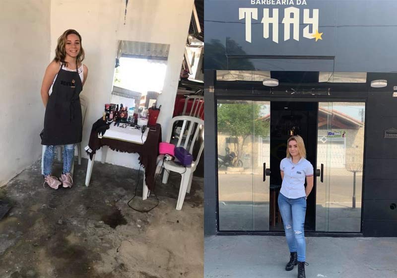 Thay há 2 anos e agora - Fotos: arquivo pessoal