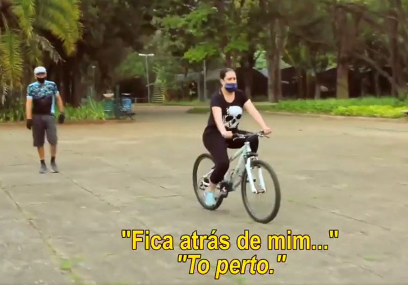 Vanessa aprende a andar de bike - Foto: Instagram