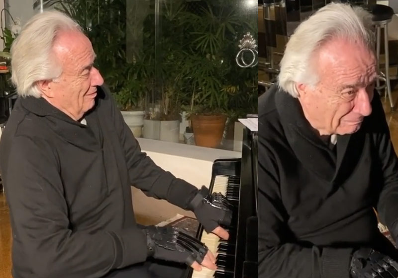 Maestro João Carlos Martins tocando Bach - Foto: reprodução / Instagram