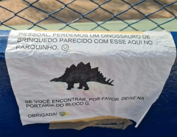 Bilhete com pedido - Foto: reprodução / Metrópoles