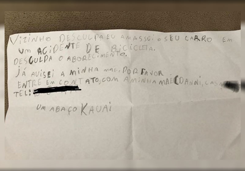 Bilhete de Kauai - Foto: reprodução / Instagram