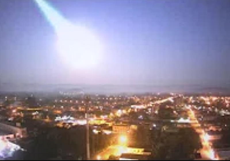 Meteoro desta madrugada no sul - Foto: reprodução / Bramon