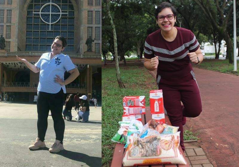 Camila antes e agora - Fotos: arquivo pessoal