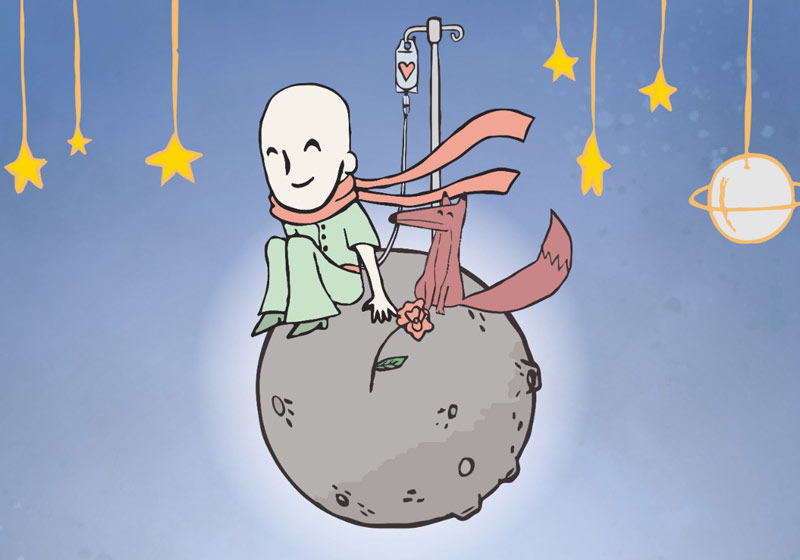 Pequeno Príncipe careca - Arte: Arisson Tavares