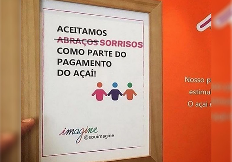 Placa da loja - Foto: reprodução / Instagram