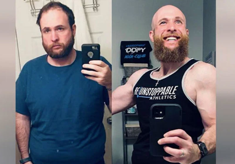 Kenny há 4 anos e agora - Fotos: reprodução / Instagram