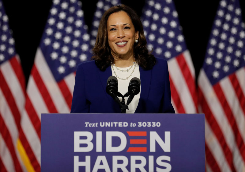 Kamala Harris na campanha 2020 - Foto: Foto: Carlos Barría/Reuters