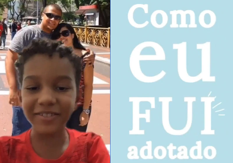 Bê mostra todo feliz o pai e a mãe - Fotos: reprodução / TikTok