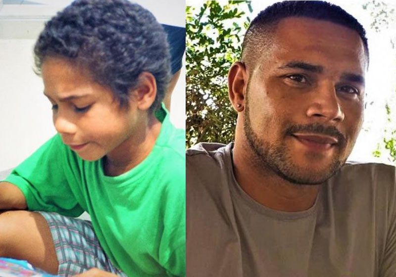 Antonio Carlos com 14 anos e agora - Fotos: divulgação