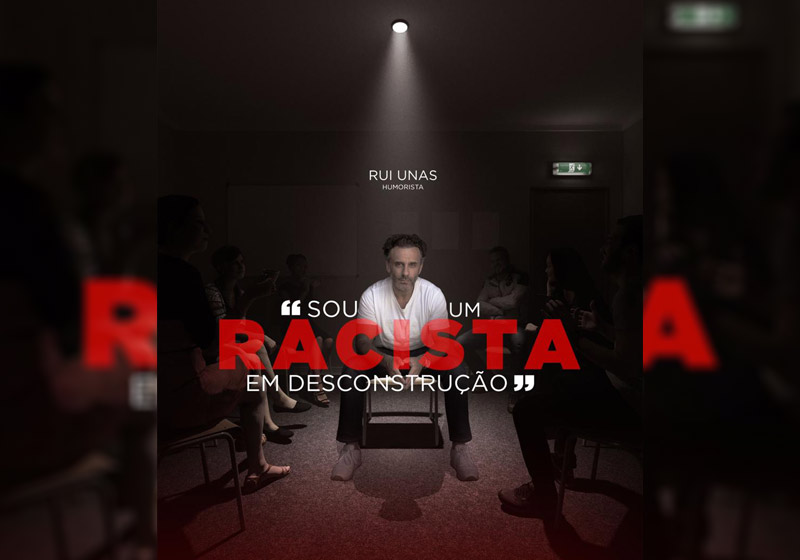 Rui Unas na campanha contra racismo - Foto: reprodução / Instagram