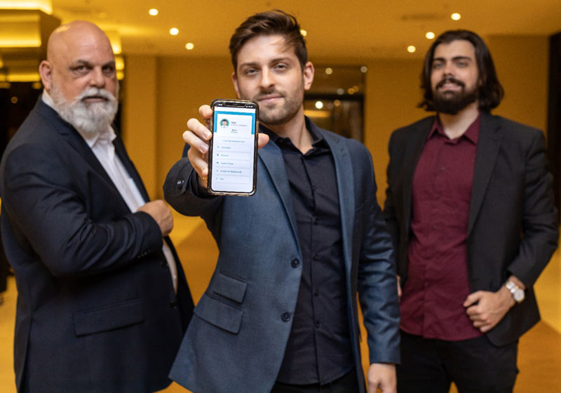 Marco, Yuri e Lucas, sócios da Vistacare - Foto: divulgação