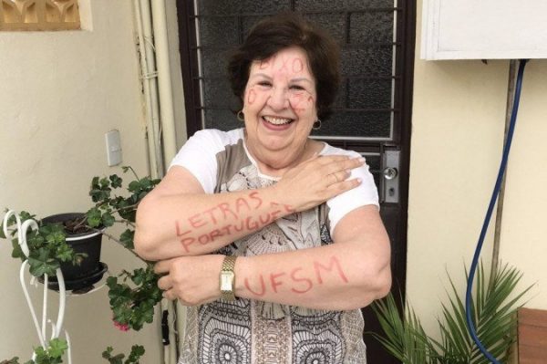 Edicleia Zanini, de 72, é caloura na UFSM - Foto: arquivo pessoal