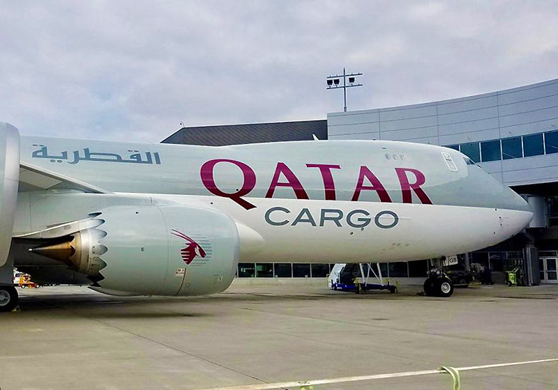 Avião de carga da Qatar - Foto: Qatar Cargo