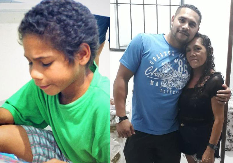 Antonio Carlos antes e agora com a mãe - Fotos: arquivo pessoal