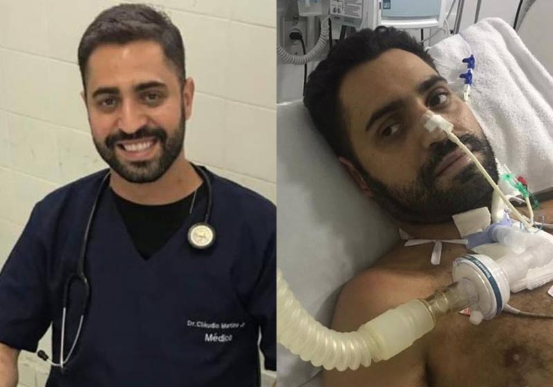 Dr. Cláudio Sérgio recuperado da Covid - Fotos: arquivo pessoal