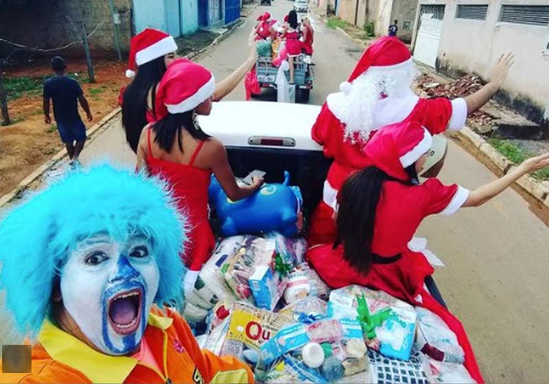 Palhaço Psiu no Natal de 2018 - Foto: reprodução / Instagram
