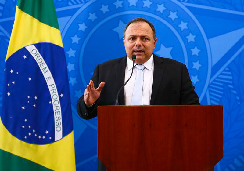 Ministro Pazuello em cerimônia no Planalto - Foto: Marcelo Camargo / Agência Brasil