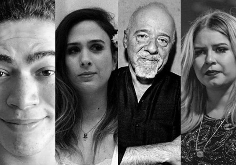 Alguns artistas que entraram na campanha por Manaus - Foto: montagem/redes sociais