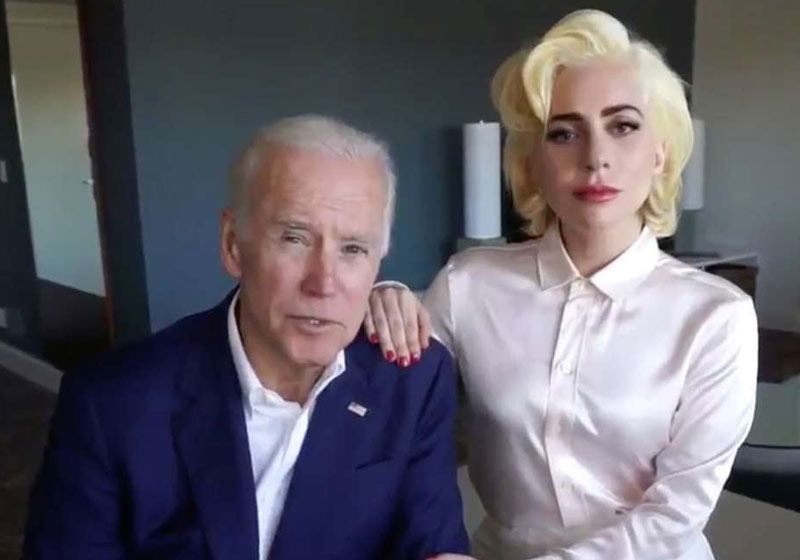 Joe Biden e Lady Gaga - Foto: Twitter/Lady Gaga