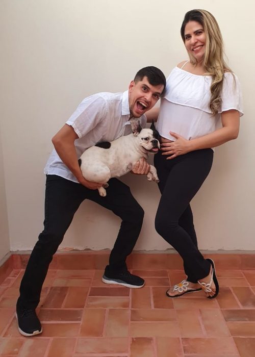 Kamila e o marido José Leonardo - Foto: arquivo pessoal