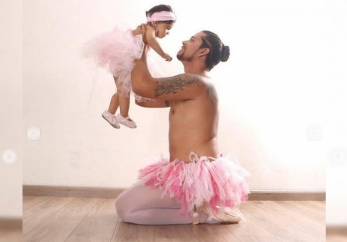 pai-fotos-tutu-close Thiago e Isis de tutu - Foto: Gisele Brambilla