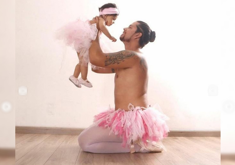 Thiago e Isis de tutu - Foto: Gisele Brambilla