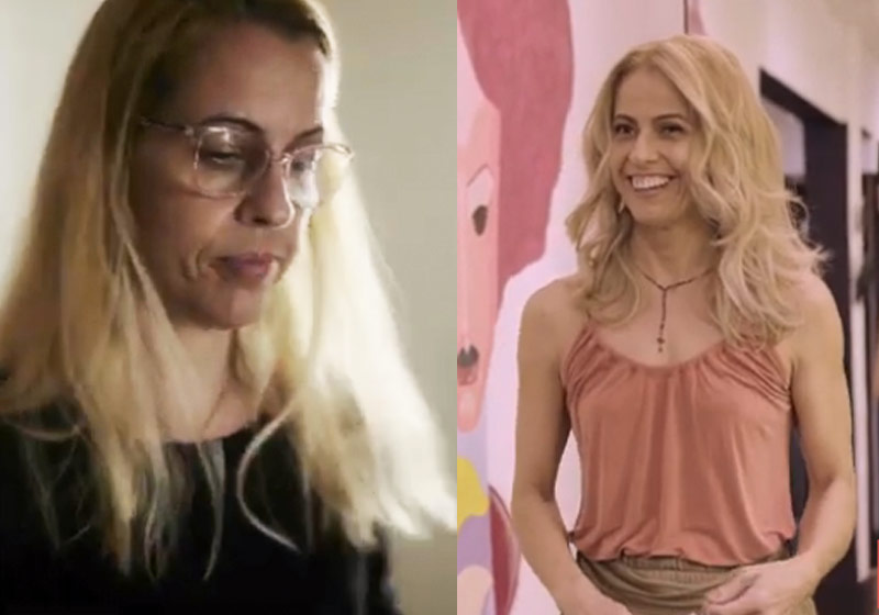 Dra. Carla antes e depois - Fotos: reprodução / Youtube