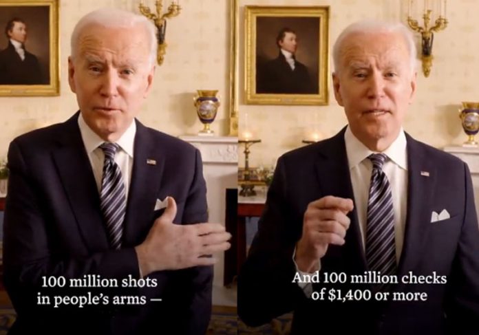 biden-cheques-capa Joe Biden fez o anúncio no Instagram - Fotos: reprodução / @potus