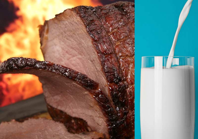 Redução de impostos de carne e leite em SP - Fotos: Pixabay / Shutterbug75 / StockSnap