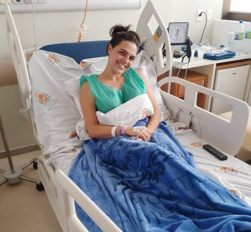 Giovanna no hospital - Foto: Giovanna Venarusso Crosara/Arquivo pessoal