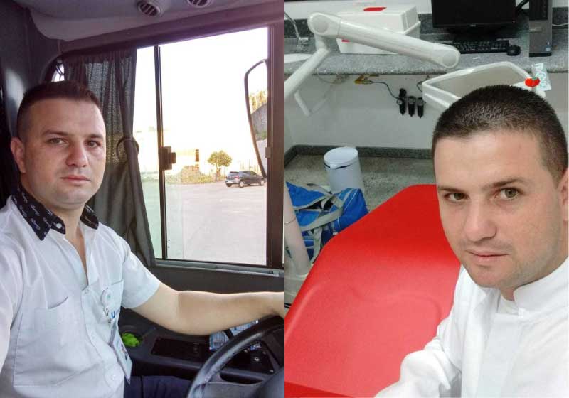 José trabalhava como motorista de ônibus e hoje comemora a aprovação em concurso para cirurgião-dentista - Foto: arquivo pessoal