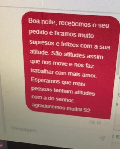 Conversa da lanchonete com o cliente - Foto: reprodução Instagram
