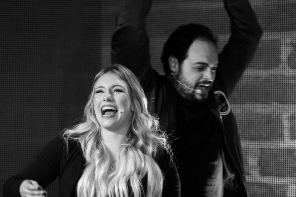 Matheus Ceará e Bianca Campos durante a live - Foto: divulgação