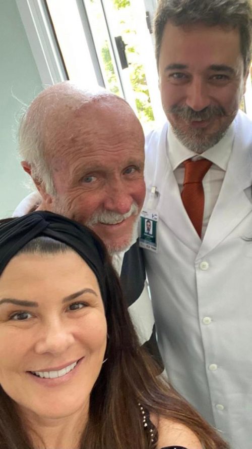 Patrícia, seu José e o médico - Foto: arquivo pessoal