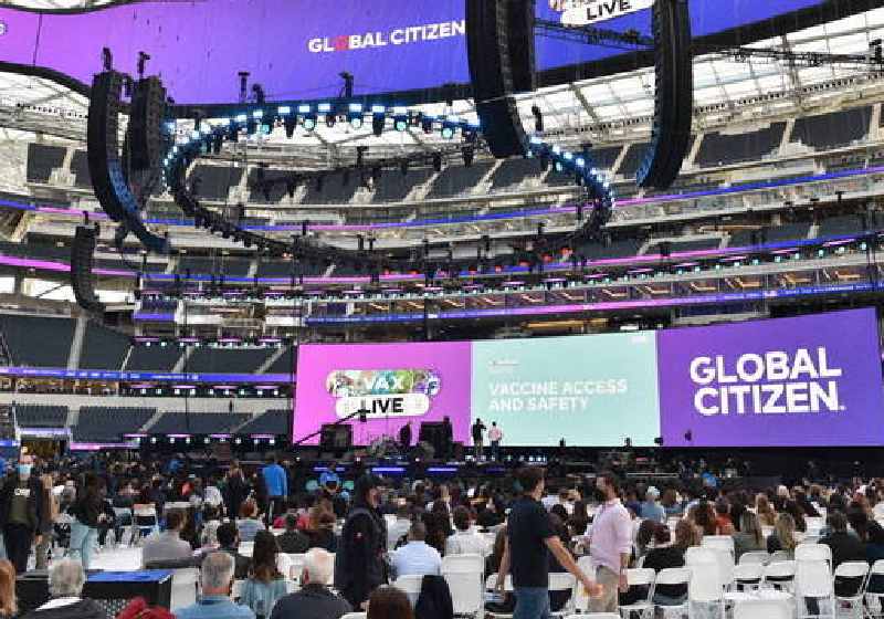 1º grande show nos EUA após a vacinação - Valerie Macon / AFP