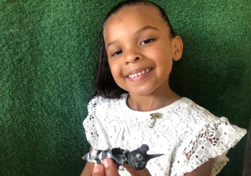 Maitê fez o vídeo após uma aula online sobre como evitar a dengue . - Foto: divulgação