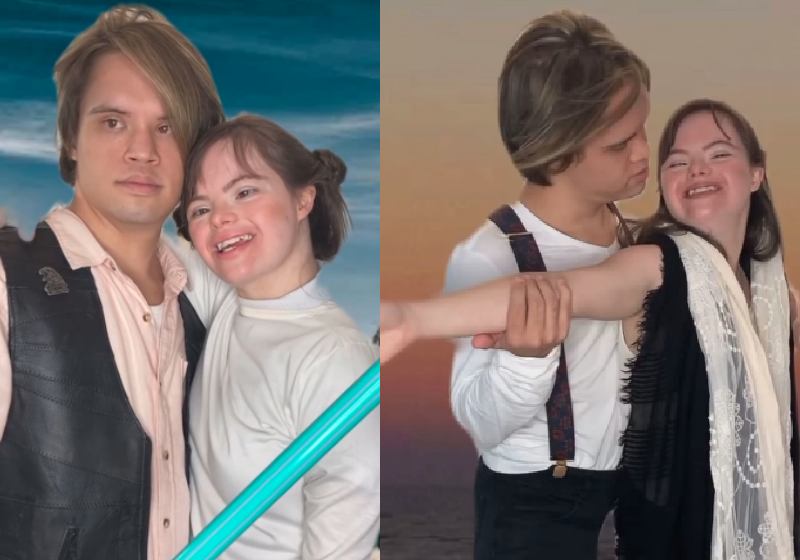 Vitória e Gabriel recriaram clássicos do cinema em vídeo para comemorar o Dia dos Namorados - Fotos: reprodução / Instagram