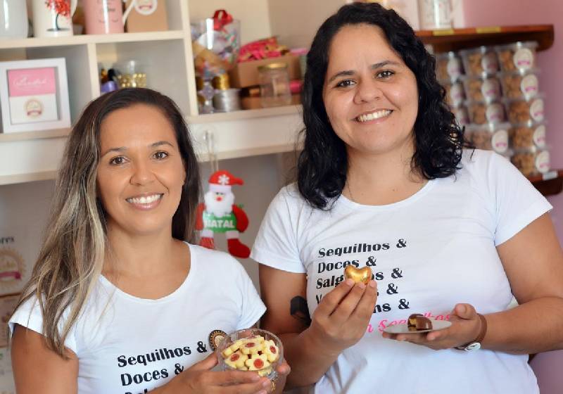 Vanessa e Priscila melhoraram as vendas de sequilhos com afeto - Foto: divulgação