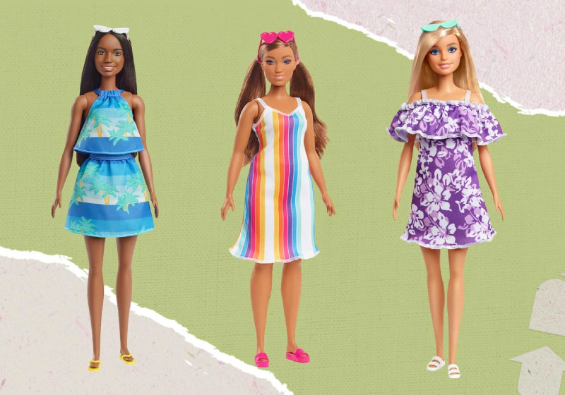 A Barbie produzida com plástico retirado dos oceanos foi lançada nos EUA e pode chegar ao Brasil em breve. - Foto: divulgação
