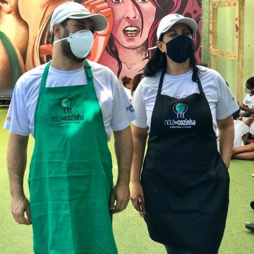 Chefs Filipe Catão e Marilia Koury na Cidade de Deus - Foto: divulgação