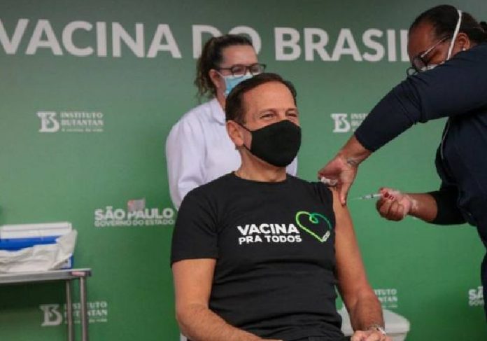 doria promessa capa Doria recebeu a 1ª dose da vacina contra Covid-19 no mês passado - Foto Divulgação